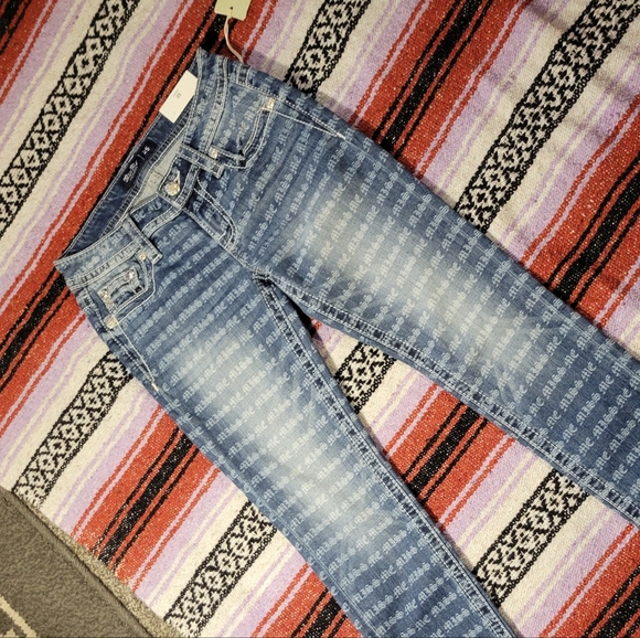 Miss Me 25×29 low rise skinny Blue Patterned low rise Skinny Jeans - Picture 10 of 16